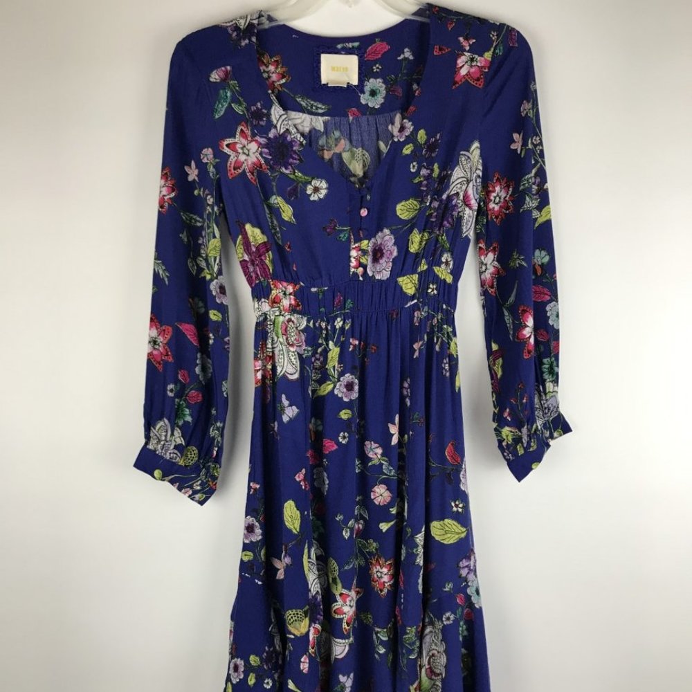 Maeve Anthropologie Maplewood Floral Viscose NWOT - Picture 3 of 8